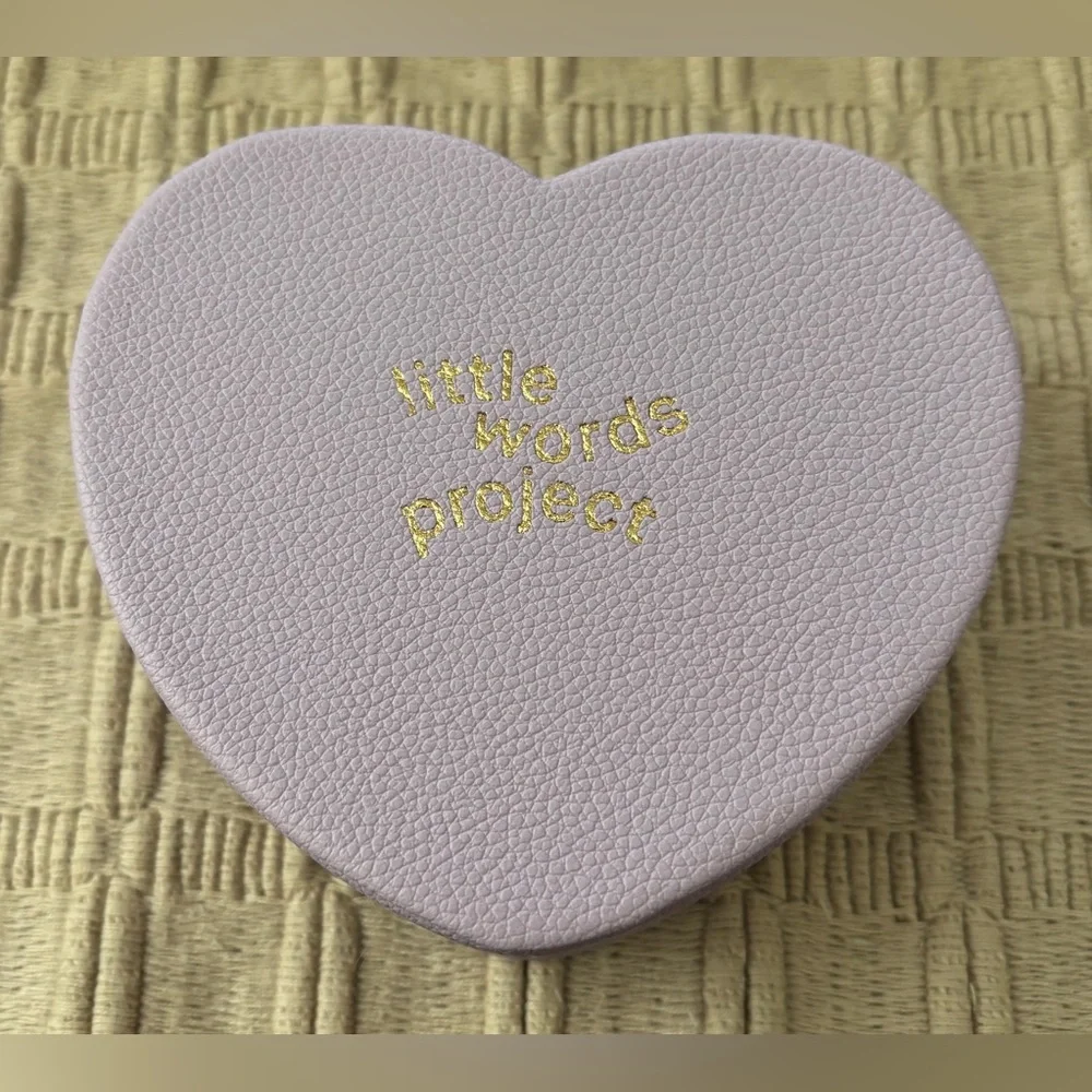 LITTLE WORDS PROJECT *Limited Edition* Lavender Heart Love Yourself Jewelry Box